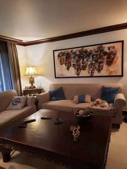 شقة 3 غرف 2 صالات 180م² أرضي مع فرش للإيجار