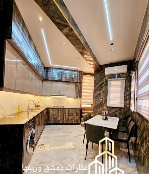 شقة 3 غرف 2 صالات 200م² أرضي مع فرش للبيع