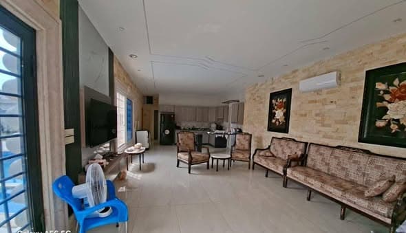 فيلا 2 غرف 1 صالات مع فرش للإيجار