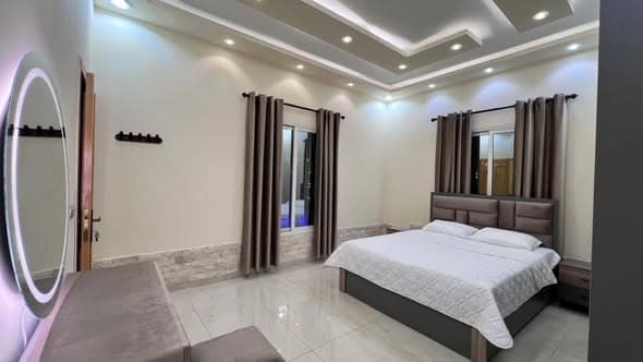 فيلا 2 غرف 1 صالات مع فرش للإيجار