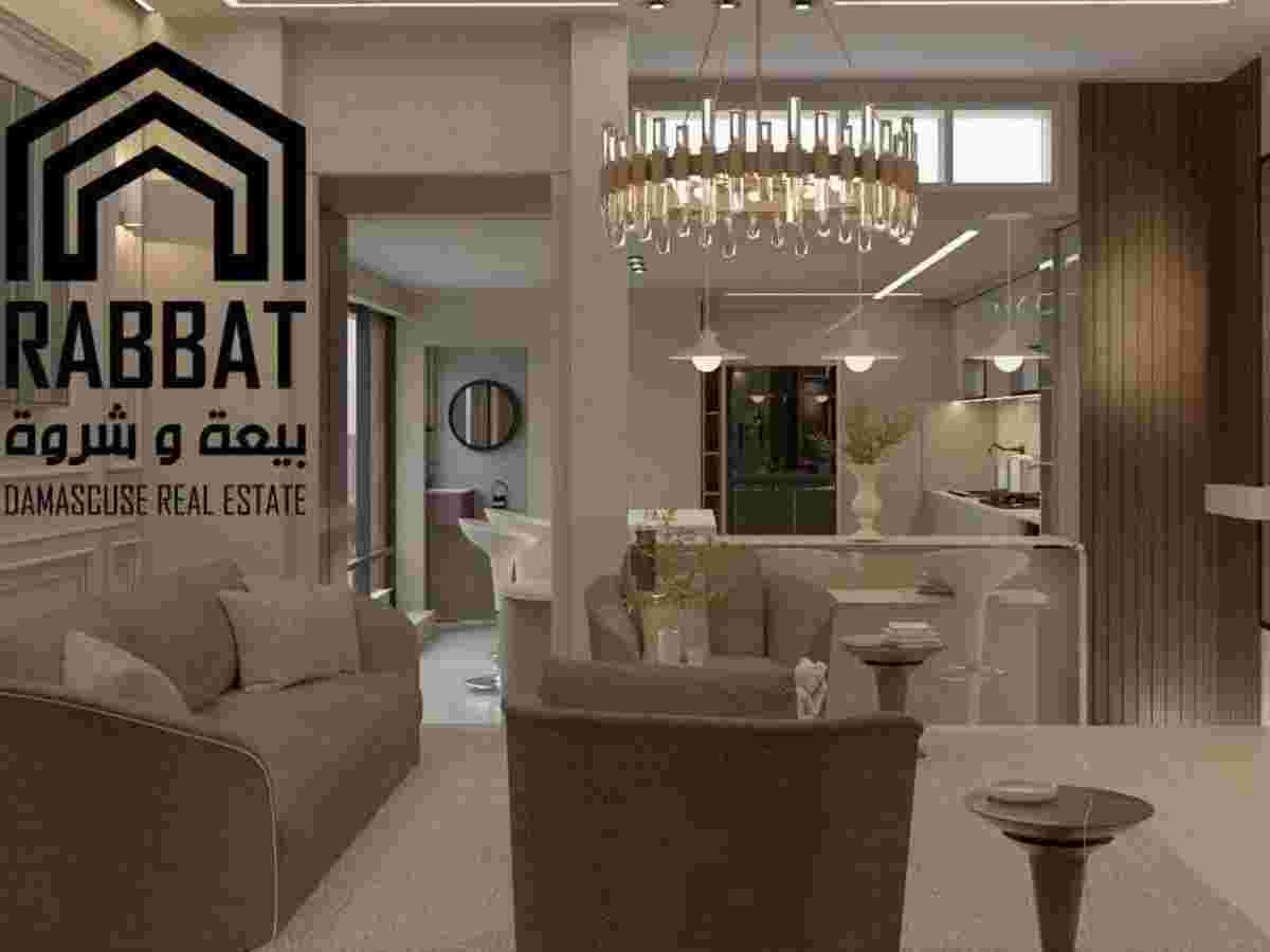شقة 2 غرف 1 صالات طابق 1 مع فرش للإيجار